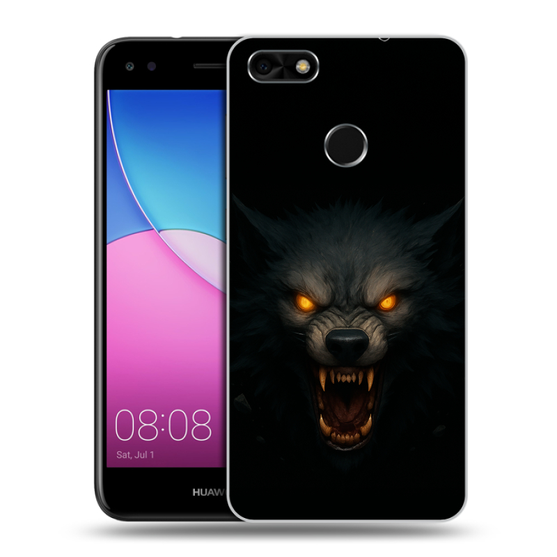 Силиконовый чехол на Huawei Nova Lite (2017) с принтом Волк Силиконовый чехол на Huawei Nova Lite (2017) с принтом Волк