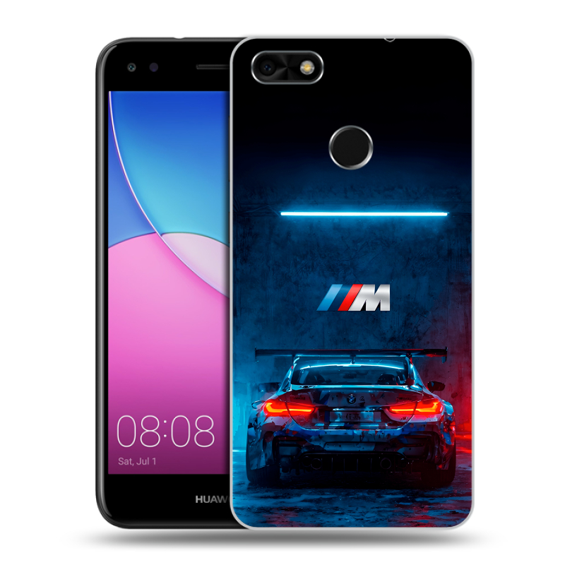 Силиконовый чехол на Huawei Nova Lite (2017) с принтом BMW БМВ Силиконовый чехол на Huawei Nova Lite (2017) с принтом BMW БМВ