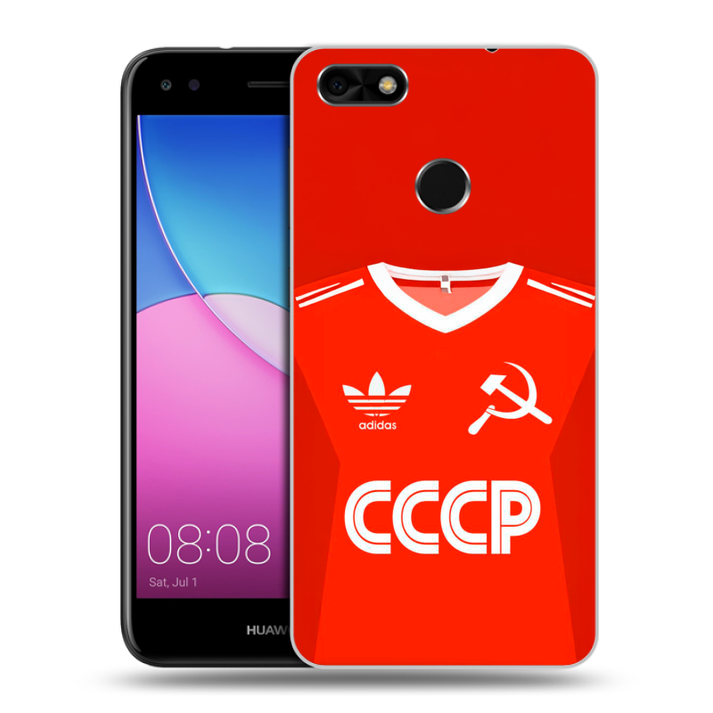 Силиконовый чехол на Huawei Nova Lite (2017) с принтом Флаг Герб СССР Силиконовый чехол на Huawei Nova Lite (2017) с принтом Флаг Герб СССР