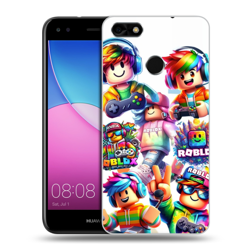 Силиконовый чехол на Huawei Nova Lite (2017) с принтом Roblox Роблокс Силиконовый чехол на Huawei Nova Lite (2017) с принтом Roblox Роблокс