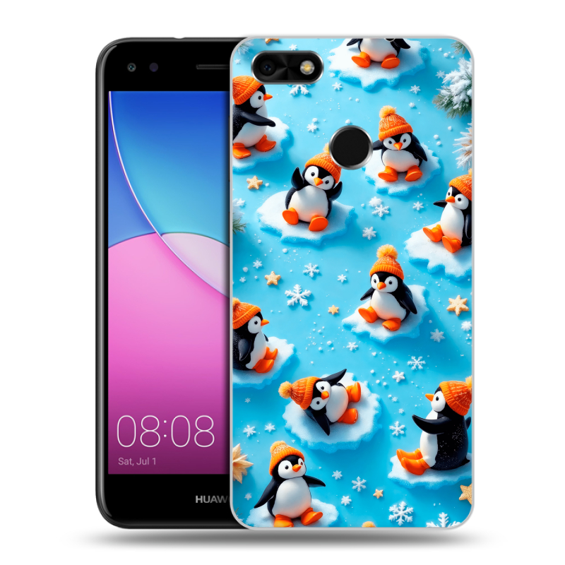 Силиконовый чехол на Huawei Nova Lite (2017) с принтом Новый год Силиконовый чехол на Huawei Nova Lite (2017) с принтом Новый год