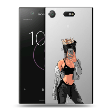Пластиковый чехол на Sony Xperia XZ1 Compact с принтом Женские принты Пластиковый чехол на Sony Xperia XZ1 Compact с принтом Женские принты