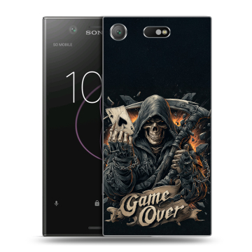 Пластиковый чехол на Sony Xperia XZ1 Compact с принтом Скелет карты Пластиковый чехол на Sony Xperia XZ1 Compact с принтом Скелет карты