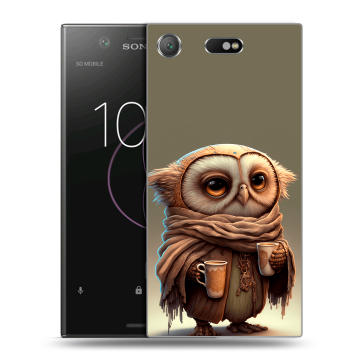 Пластиковый чехол на Sony Xperia XZ1 Compact с принтом Сова Пластиковый чехол на Sony Xperia XZ1 Compact с принтом Сова