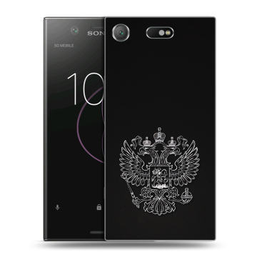 Пластиковый чехол на Sony Xperia XZ1 Compact с принтом Герб России Пластиковый чехол на Sony Xperia XZ1 Compact с принтом Герб России