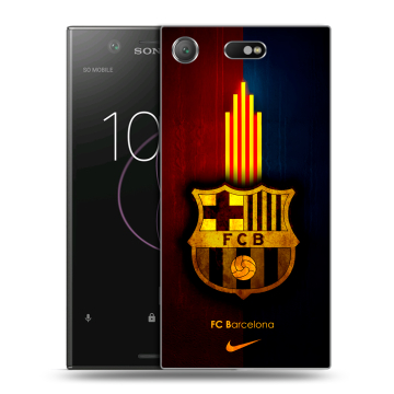 Пластиковый чехол на Sony Xperia XZ1 Compact с принтом Барселона Barcelona Пластиковый чехол на Sony Xperia XZ1 Compact с принтом Барселона Barcelona