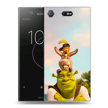 Пластиковый чехол на Sony Xperia XZ1 Compact с принтом Шрек Shrek Пластиковый чехол на Sony Xperia XZ1 Compact с принтом Шрек Shrek