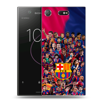 Пластиковый чехол на Sony Xperia XZ1 Compact с принтом Барселона Barcelona Пластиковый чехол на Sony Xperia XZ1 Compact с принтом Барселона Barcelona