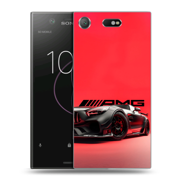 Пластиковый чехол на Sony Xperia XZ1 Compact с принтом Мерседес Mercedes AMG Пластиковый чехол на Sony Xperia XZ1 Compact с принтом Мерседес Mercedes AMG