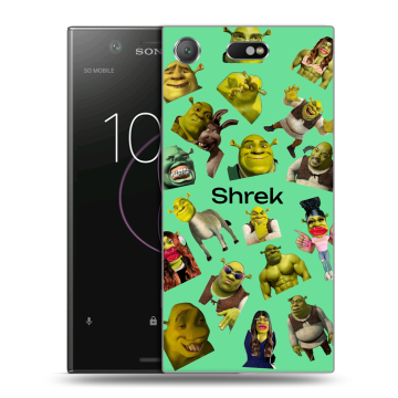 Пластиковый чехол на Sony Xperia XZ1 Compact с принтом Шрек Shrek Пластиковый чехол на Sony Xperia XZ1 Compact с принтом Шрек Shrek
