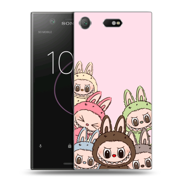 Пластиковый чехол на Sony Xperia XZ1 Compact с принтом Лабубу Пластиковый чехол на Sony Xperia XZ1 Compact с принтом Лабубу