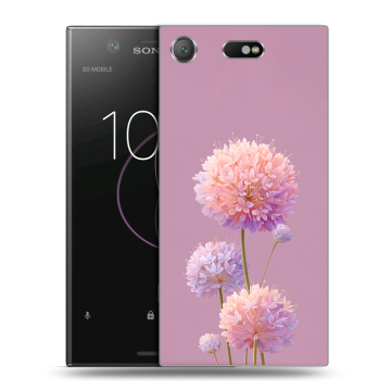 Пластиковый чехол на Sony Xperia XZ1 Compact с принтом Цветы Пластиковый чехол на Sony Xperia XZ1 Compact с принтом Цветы