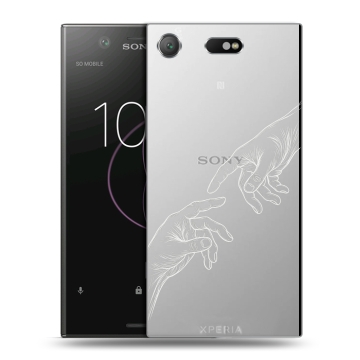 Пластиковый чехол на Sony Xperia XZ1 Compact с принтом Сотворение мира Пластиковый чехол на Sony Xperia XZ1 Compact с принтом Сотворение мира