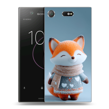 Пластиковый чехол на Sony Xperia XZ1 Compact с принтом Лиса Пластиковый чехол на Sony Xperia XZ1 Compact с принтом Лиса