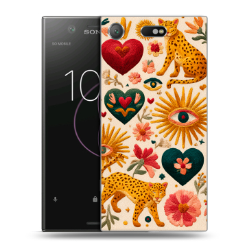 Пластиковый чехол на Sony Xperia XZ1 Compact с принтом Модный принт Пластиковый чехол на Sony Xperia XZ1 Compact с принтом Модный принт