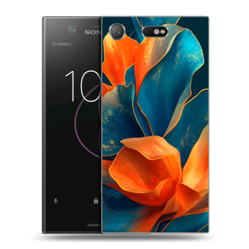 Пластиковый чехол на Sony Xperia XZ1 Compact с принтом Цветы Пластиковый чехол на Sony Xperia XZ1 Compact с принтом Цветы