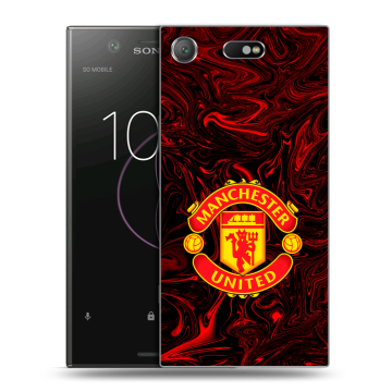 Пластиковый чехол на Sony Xperia XZ1 Compact с принтом Manchester United Пластиковый чехол на Sony Xperia XZ1 Compact с принтом Manchester United