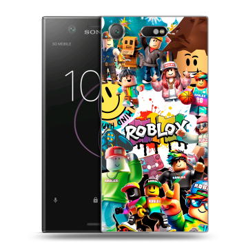 Пластиковый чехол на Sony Xperia XZ1 Compact с принтом Roblox Роблокс