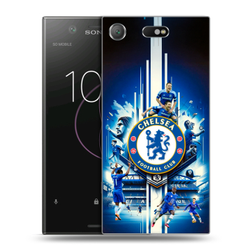 Пластиковый чехол на Sony Xperia XZ1 Compact с принтом Chelsea Челси Пластиковый чехол на Sony Xperia XZ1 Compact с принтом Chelsea Челси