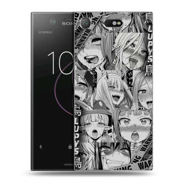 Пластиковый чехол на Sony Xperia XZ1 Compact с принтом Ahegao Ахегао Аниме Пластиковый чехол на Sony Xperia XZ1 Compact с принтом Ahegao Ахегао Аниме
