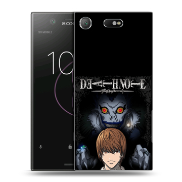 Пластиковый чехол на Sony Xperia XZ1 Compact с принтом Death note Тетрадь смерти Пластиковый чехол на Sony Xperia XZ1 Compact с принтом Death note Тетрадь смерти