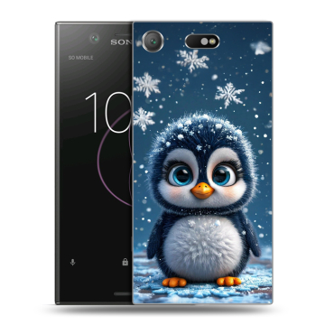 Пластиковый чехол на Sony Xperia XZ1 Compact с принтом Новый год
