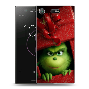 Пластиковый чехол на Sony Xperia XZ1 Compact с принтом Новый год