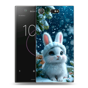Пластиковый чехол на Sony Xperia XZ1 Compact с принтом Новый год