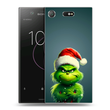 Пластиковый чехол на Sony Xperia XZ1 Compact с принтом Новый год