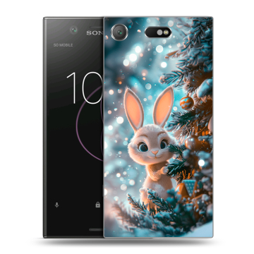Пластиковый чехол на Sony Xperia XZ1 Compact с принтом Новый год