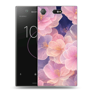 Пластиковый чехол на Sony Xperia XZ1 Compact с принтом женский Пластиковый чехол на Sony Xperia XZ1 Compact с принтом женский