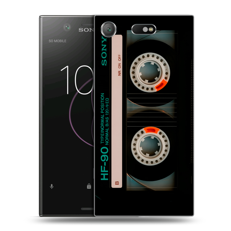 Пластиковый чехол на Sony Xperia XZ1 Compact с принтом Кассета Пластиковый чехол на Sony Xperia XZ1 Compact с принтом Кассета