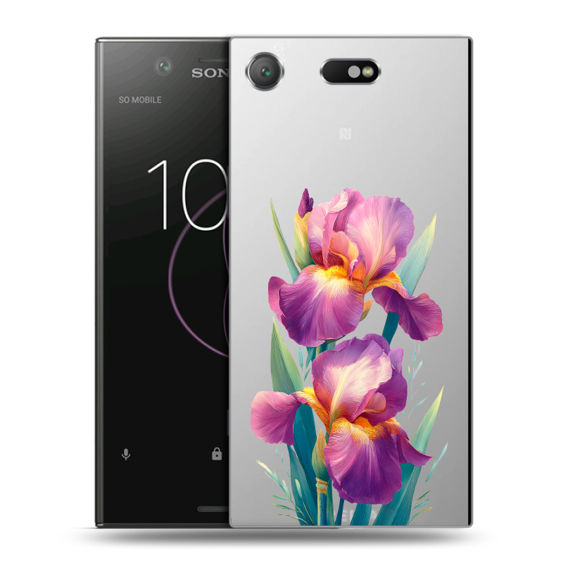 Пластиковый чехол на Sony Xperia XZ1 Compact с принтом Цветы орхидеи Пластиковый чехол на Sony Xperia XZ1 Compact с принтом Цветы орхидеи