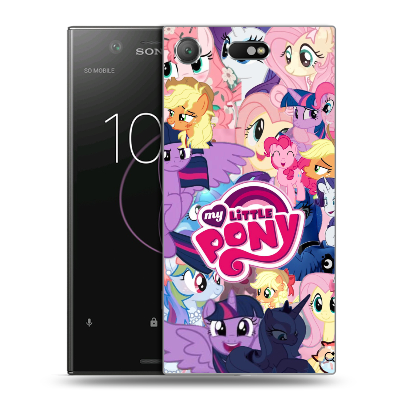 Пластиковый чехол на Sony Xperia XZ1 Compact с принтом My little pony Дружба чудо Пластиковый чехол на Sony Xperia XZ1 Compact с принтом My little pony Дружба чудо