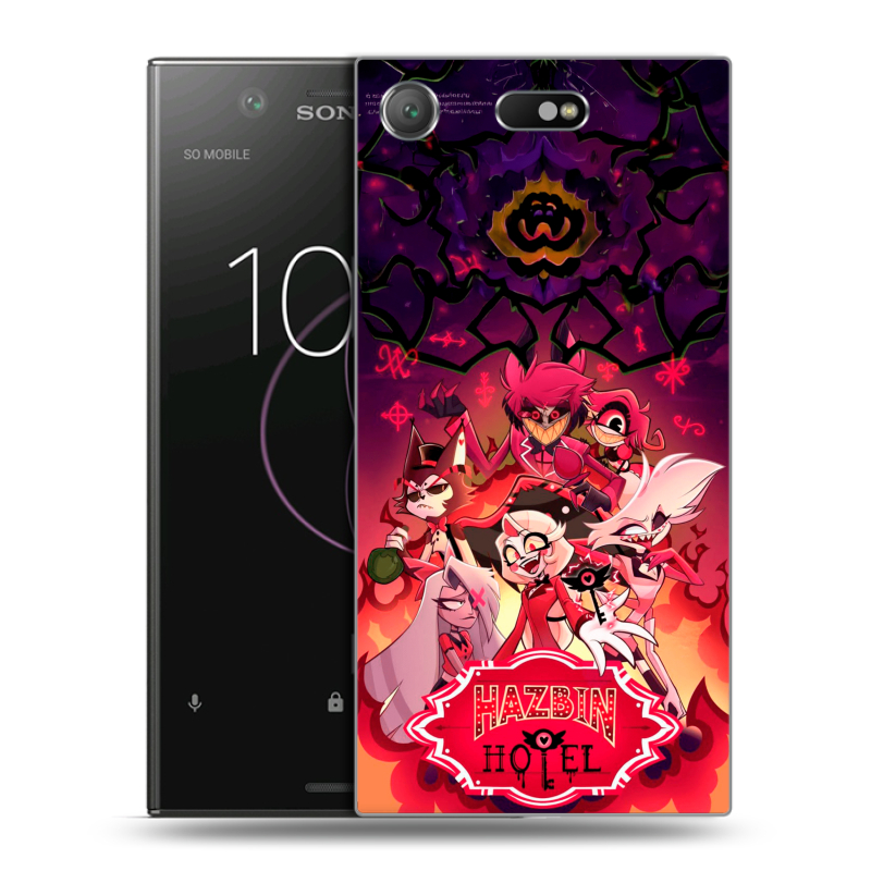 Пластиковый чехол на Sony Xperia XZ1 Compact с принтом Hazbin Hotel Отель Хазбин Пластиковый чехол на Sony Xperia XZ1 Compact с принтом Hazbin Hotel Отель Хазбин