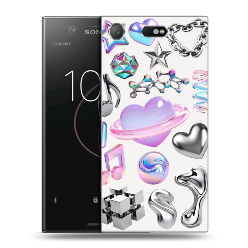 Пластиковый чехол на Sony Xperia XZ1 Compact с принтом Y2K Пластиковый чехол на Sony Xperia XZ1 Compact с принтом Y2K
