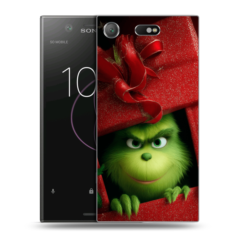 Пластиковый чехол на Sony Xperia XZ1 Compact с принтом Новый год Пластиковый чехол на Sony Xperia XZ1 Compact с принтом Новый год