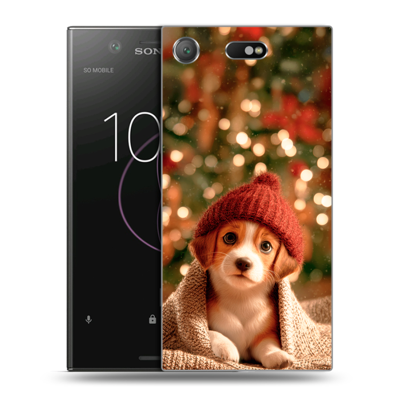 Пластиковый чехол на Sony Xperia XZ1 Compact с принтом Новый год Пластиковый чехол на Sony Xperia XZ1 Compact с принтом Новый год