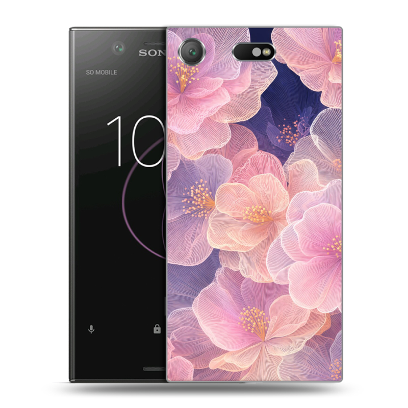 Пластиковый чехол на Sony Xperia XZ1 Compact с принтом женский Пластиковый чехол на Sony Xperia XZ1 Compact с принтом женский