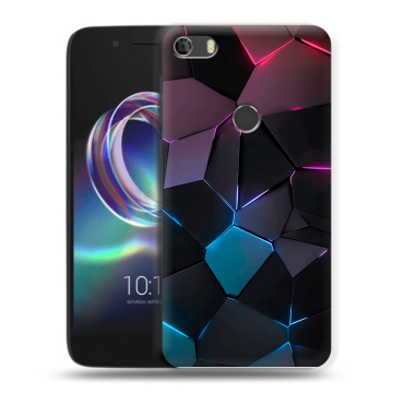 Силиконовый чехол на Alcatel Idol 5 с принтом Геометрия неона Силиконовый чехол на Alcatel Idol 5 с принтом Геометрия неона