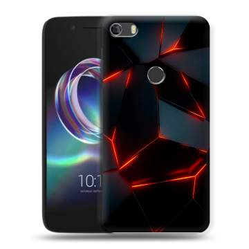 Силиконовый чехол на Alcatel Idol 5 с принтом Яркие абстракции Силиконовый чехол на Alcatel Idol 5 с принтом Яркие абстракции