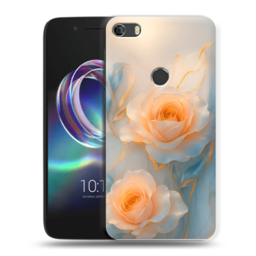 Силиконовый чехол на Alcatel Idol 5 с принтом Женский