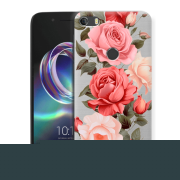 Силиконовый чехол на Alcatel Idol 5 с принтом Розы