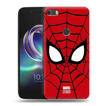 Силиконовый чехол на Alcatel Idol 5 с принтом человек паук spiderman Силиконовый чехол на Alcatel Idol 5 с принтом человек паук spiderman