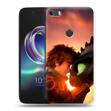 Силиконовый чехол на Alcatel Idol 5 с принтом Как приручить дракона Силиконовый чехол на Alcatel Idol 5 с принтом Как приручить дракона