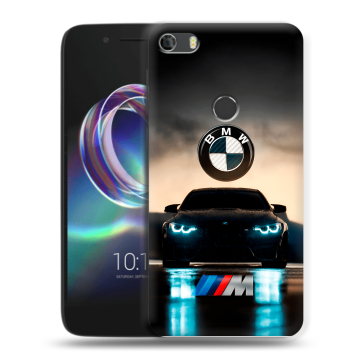 Силиконовый чехол на Alcatel Idol 5 с принтом БМВ BMW Силиконовый чехол на Alcatel Idol 5 с принтом БМВ BMW