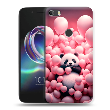 Силиконовый чехол на Alcatel Idol 5 с принтом Панда Силиконовый чехол на Alcatel Idol 5 с принтом Панда
