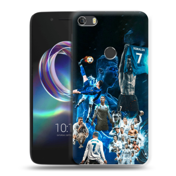 Силиконовый чехол на Alcatel Idol 5 с принтом Реал Роналдо Силиконовый чехол на Alcatel Idol 5 с принтом Реал Роналдо