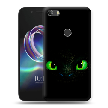 Силиконовый чехол на Alcatel Idol 5 с принтом Как приручить дракона