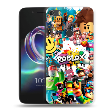 Силиконовый чехол на Alcatel Idol 5 с принтом Roblox Роблокс Силиконовый чехол на Alcatel Idol 5 с принтом Roblox Роблокс